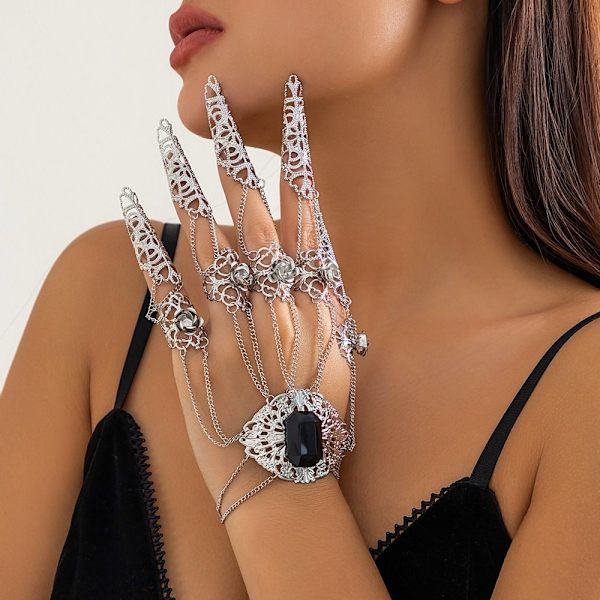 Gothic Finger Rannekoru Sormi Ranneketju Rannekorut STYLE 2 Style 2