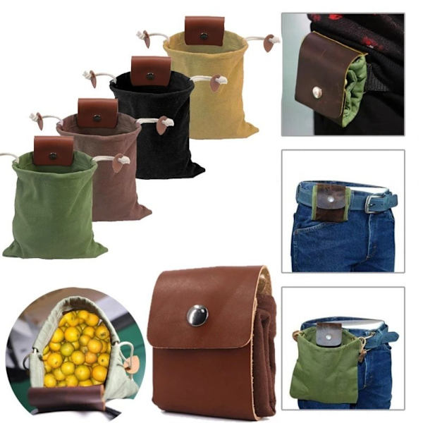 Bushcraft Taske Foderpose BRUN Brown