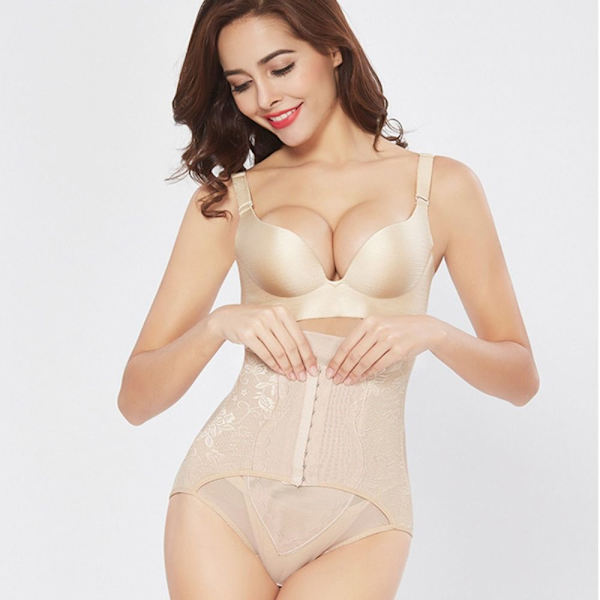 Body Shaping Lyhyet Housut Hip Lift Korsetti Housut BEIGE XXXL beige XXXL