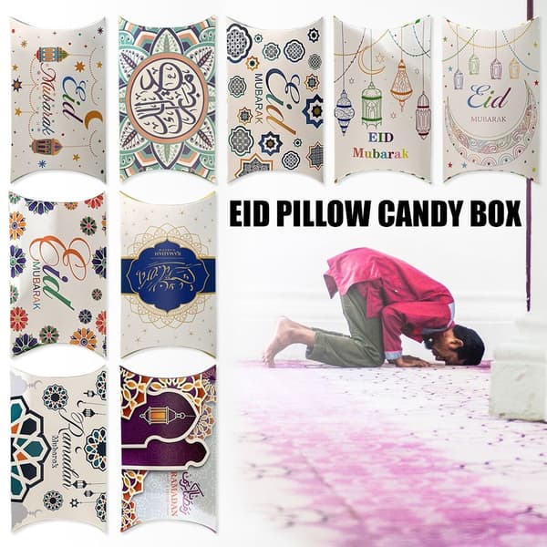 10 st Godisaskar i Kuddeform, Eid Mubarak Dekoration