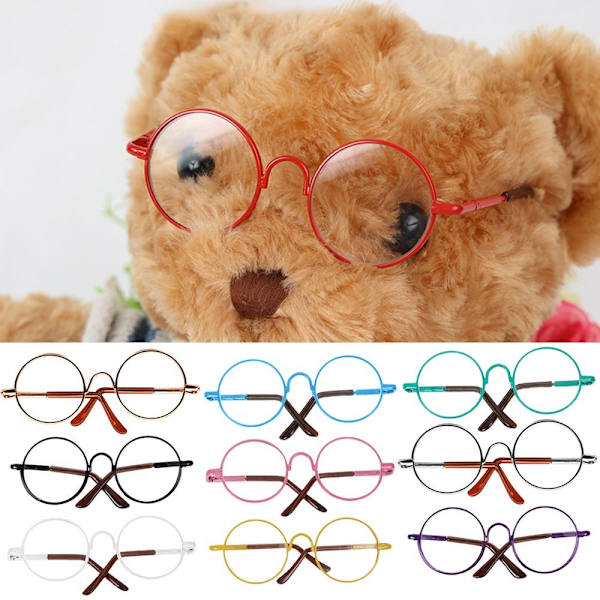 Doll Glasses Pehmo Doll Silmälasit VALKOINEN White