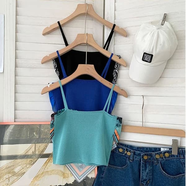 Camisole Trekantstørklæde BLÅ Blue