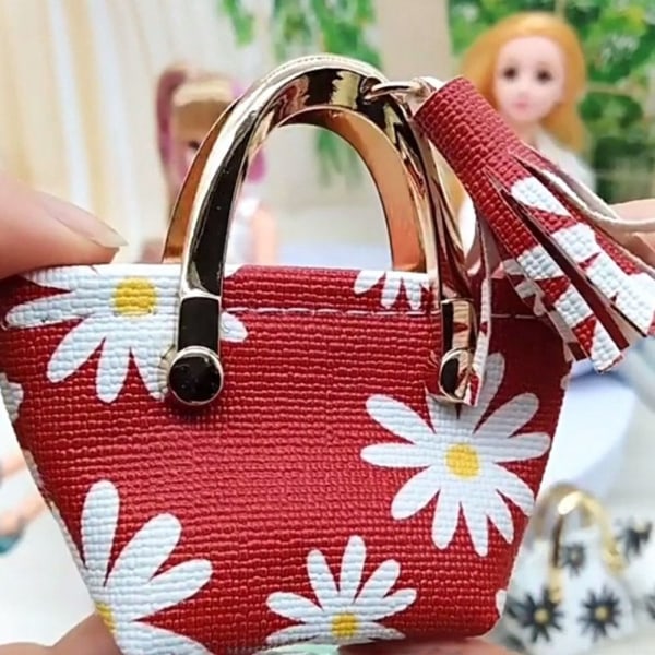 Chrysanthemum Bun Handväska 1/6 Docktillbehör 7 7 7