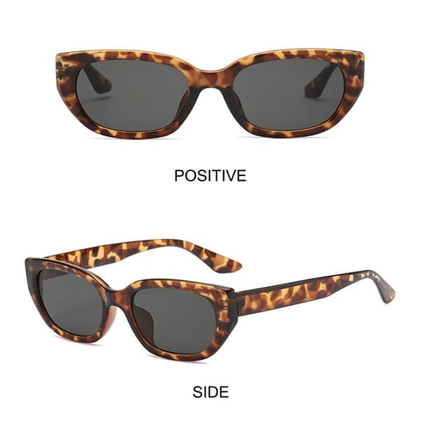 Kat-øje solbriller Retro nuancer LEOPARD-GRÅ LEOPARD-GRÅ Leopard-Gray