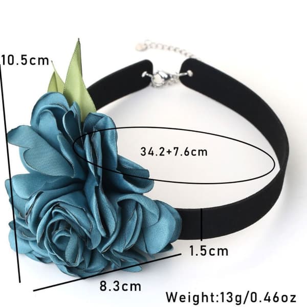 Blomchoker Chokerhalsband 3 3 3