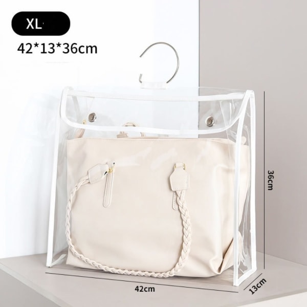 Väska Dammtät väska Transparent förvaringsväska WHITE XL white XL