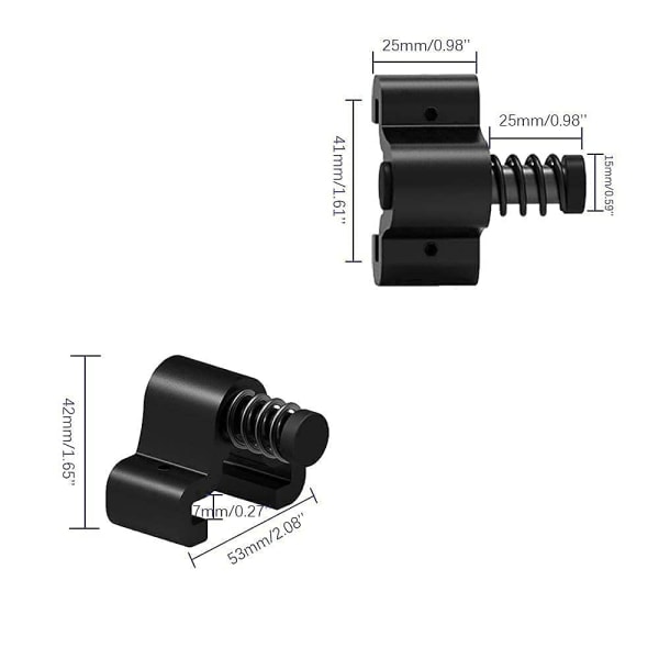 2stk Låvedørstoppere Swing Arrester Skyvedørstopper