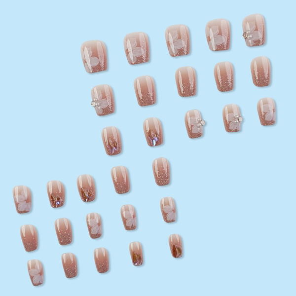 French Fake Nails Ballerina False Nail Press on Nails