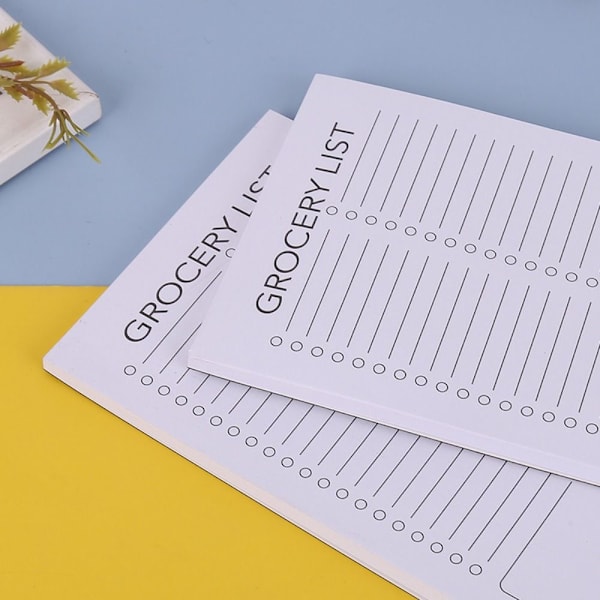 2 STK Købmandsliste Magnetisk Notesblok To Do List Notesblok Magnetisk
