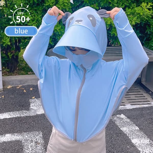 Barn Solskyddskläder UV-skydd Hatt BLÅ blue