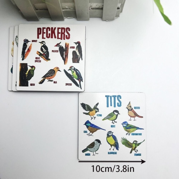 Bird Pun Coasters Puiset lasinaluset 6kpl 6kpl 6pcs