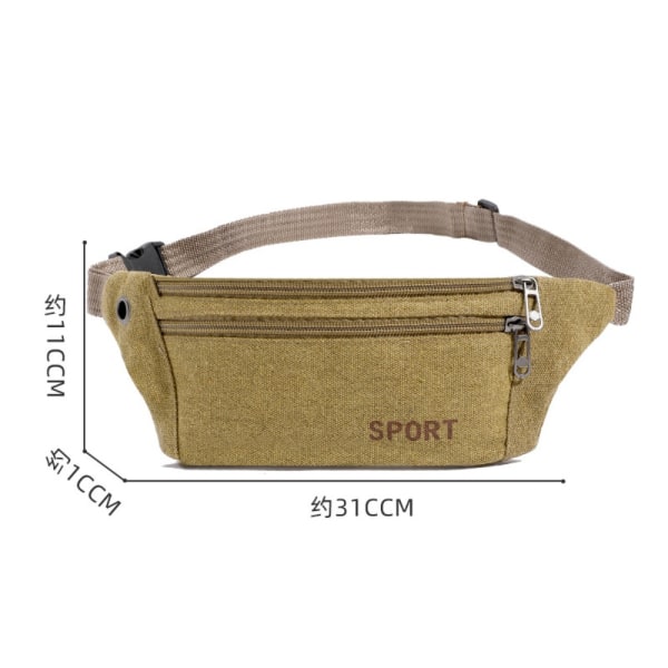 Fanny Pack Löparväskor KHAKI KHAKI Khaki