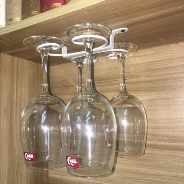 Vinglashållare Högbenad Kopphållare VIT 4 KOPPAR 4 KOPPAR White 4 Cups-4 Cups