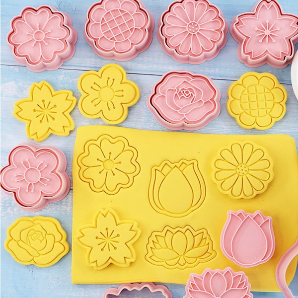 8st/ Set Cookie Cutters Set Form Cookie Stamp DIY Cake
