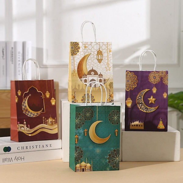 6 stk. Eid Mubarak Gavepose Candy Cookie Pose STYLE 9 STYLE 9