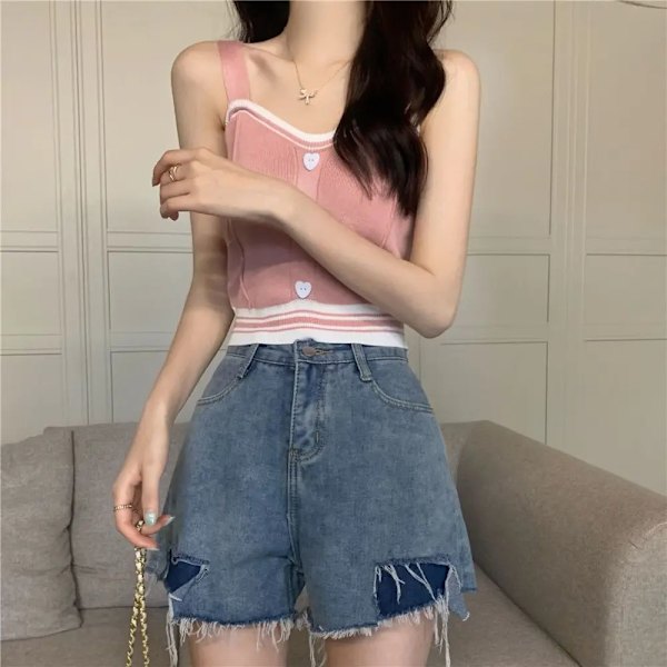 Tank Tops Dame Strikket Love Button Tight CLARET Claret