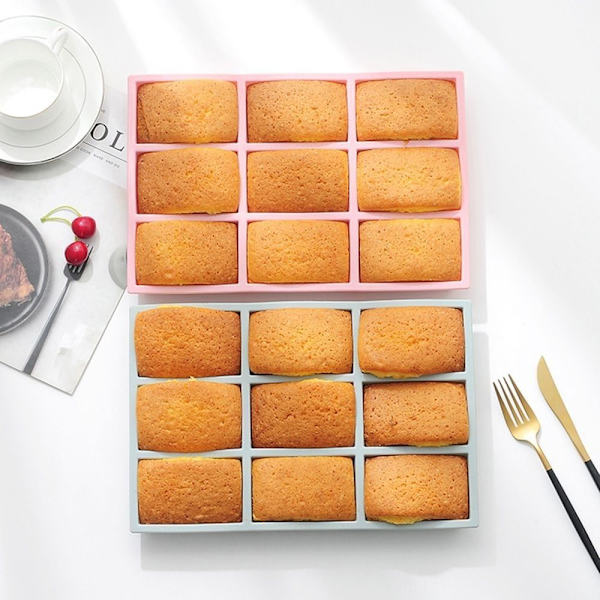 Rektangulär Brownieform Kakbakform ROSA Pink