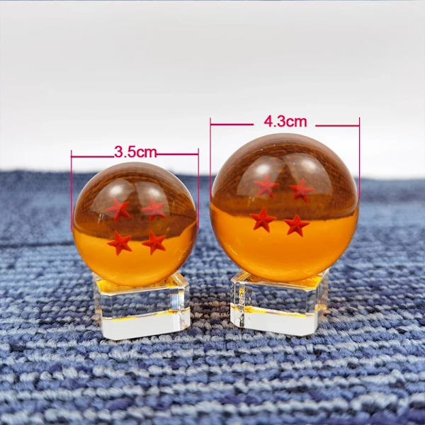 Dragon-Ball Figur Resin Seven Dragon-Ball Crystal Ball Set blue 3.5cm