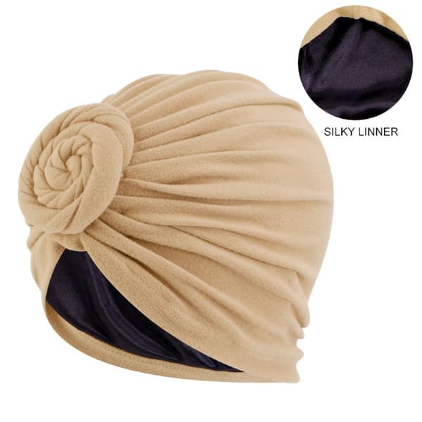 Dame Turban Hår Cover SORT Black
