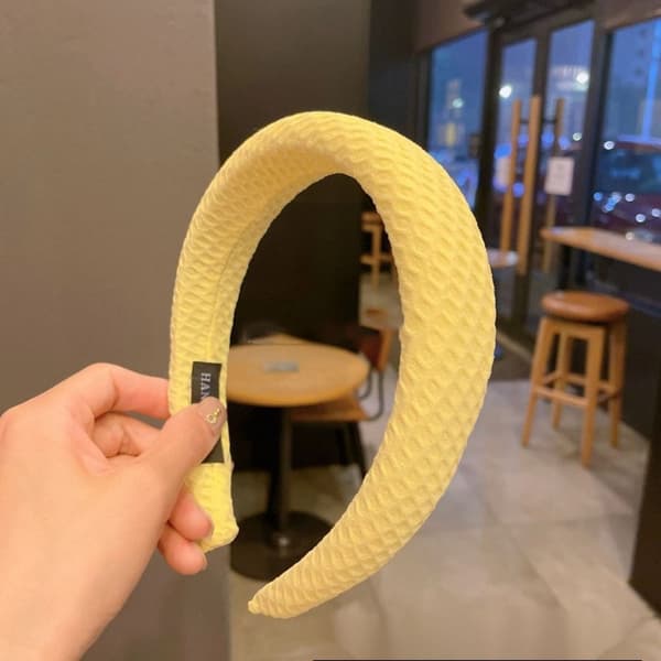 Gult Hårbånd Stoff Hårbøyle C C C