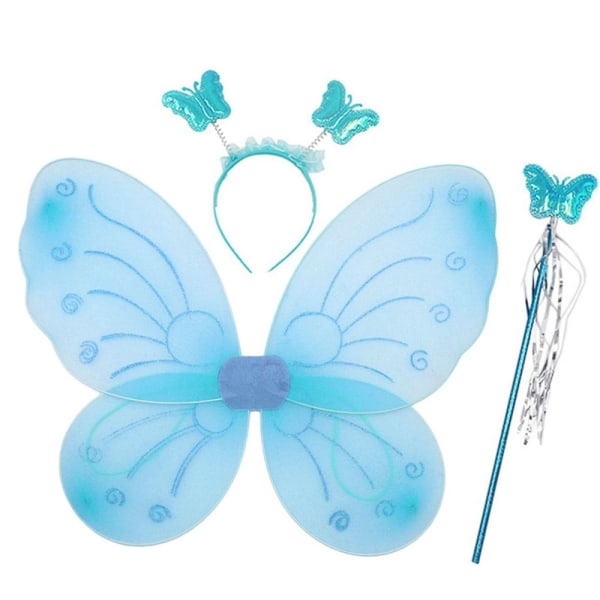 Børne sommerfugle pandebånd Wings Prinsesse kostume sæt 06 06 06