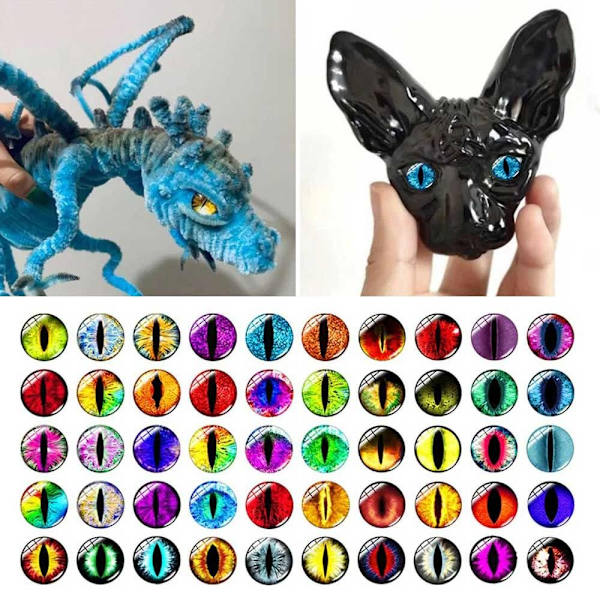 20st/10 par Eyes Crafts Eyes Puppet Crystal Eyes 16MMCOLOR 16mmColor Random