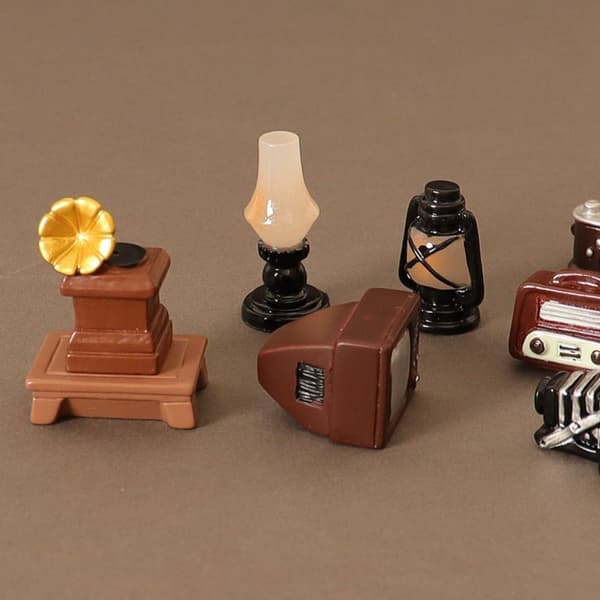 Dukkehus Miniature Fonograf Simulation TV 2 2 2