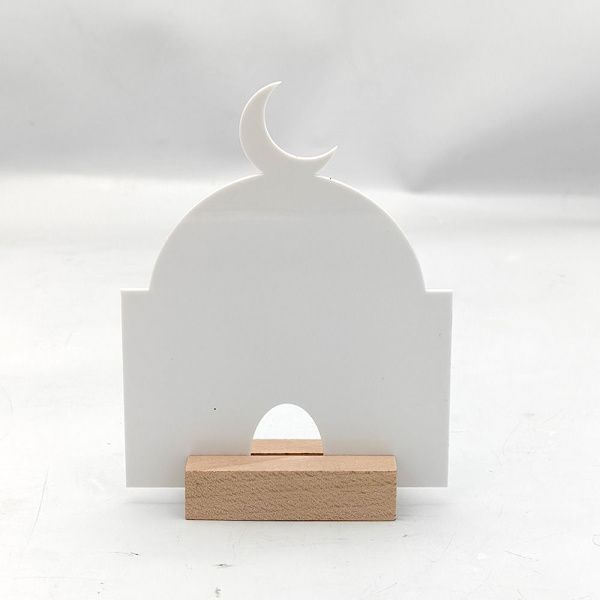3 stk/sett Ramadan Borddekorasjon Bordpynt Eid Mubarak