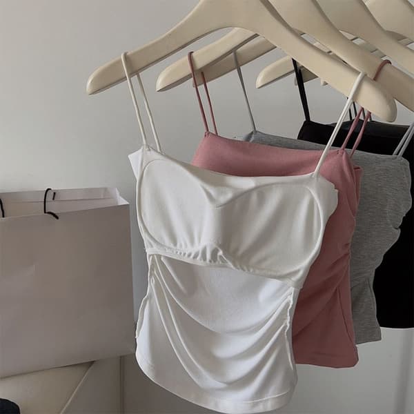 Dame Vest Camisole HVIT White