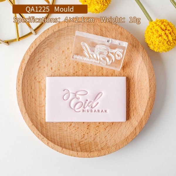 Eid Fondant Biscuit Form Bogstaver Prægning Cookie Stempel QA1225 QA1225