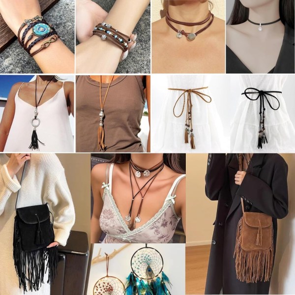 Jäljitelmä lehmännahkainen köysi Kakkuköysi Velvet Deerskin Rope