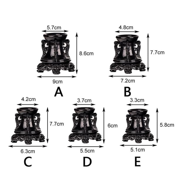 Krystallkulebase Glasskuleholder B B B