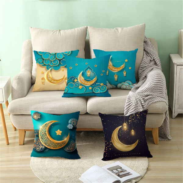 Eid Mubarak Ramadan Kuddeöverdrag Midjepolsterfodral 2 2
