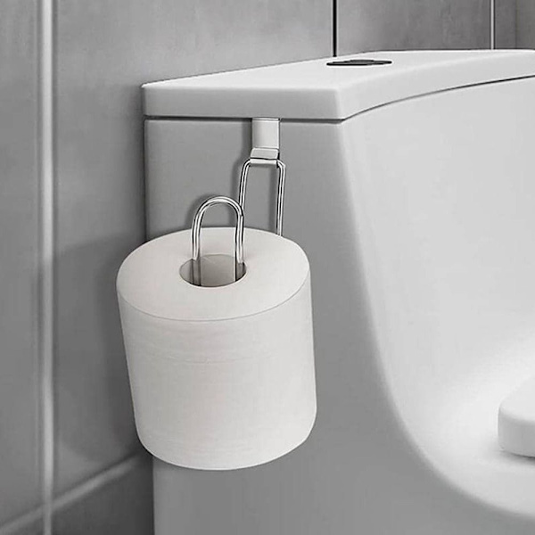 Toiletpapirholder Tissue Håndklæderulle Dispenser SORT black