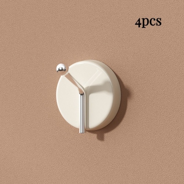 4kpl Seinäkoukku Itsekiinnittyvä koukku BEIGE Y SHAPE Y SHAPE beige Y shape-Y shape