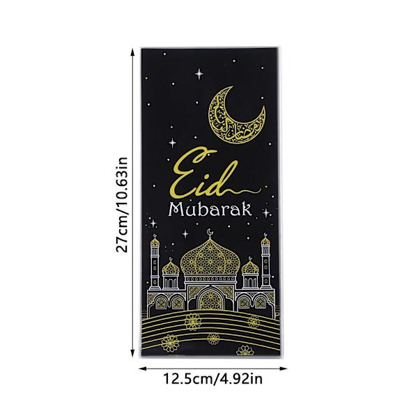 50 stk. Eid Mubarak Slikposer Kagepose KAFFE