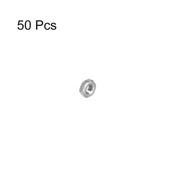 50stk sekskantmutter sekskantmutter M3 muttere