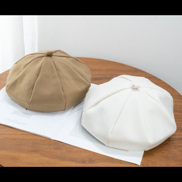 Dame Berets Vinterhatte KHAKI Khaki