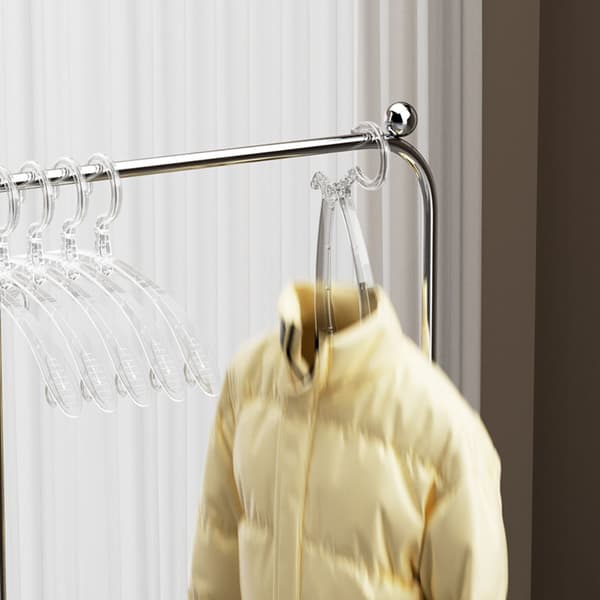 1/5 st Transparenta Klädhängare för Diskret Förvaring grey 5pcs-5pcs