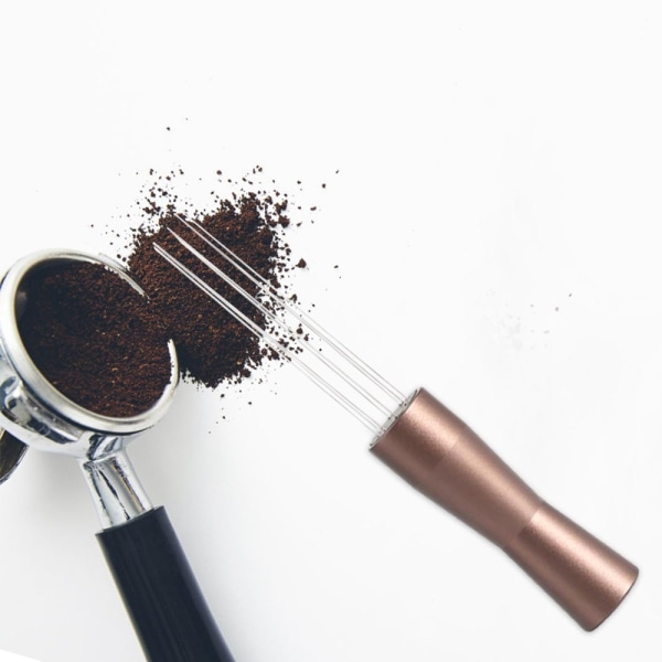 Needle Coffee Tamper Espresso Pulver Omrörare SVART Black