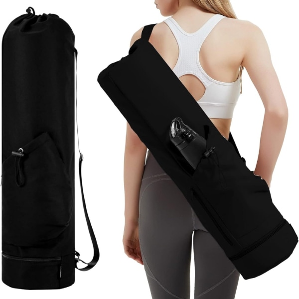 Trening Yoga Mat Bag Sports Mat Bag SVART Black