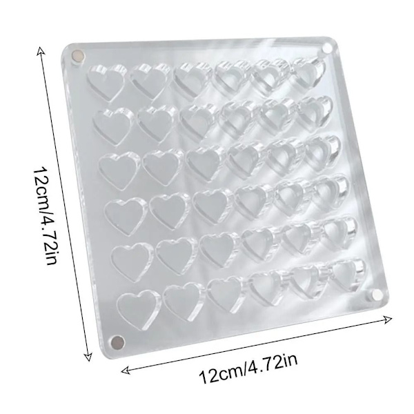 Magnetisk förvaringslåda Nagel smycken dekorationslåda ROUND 36GRID Round 36Grid