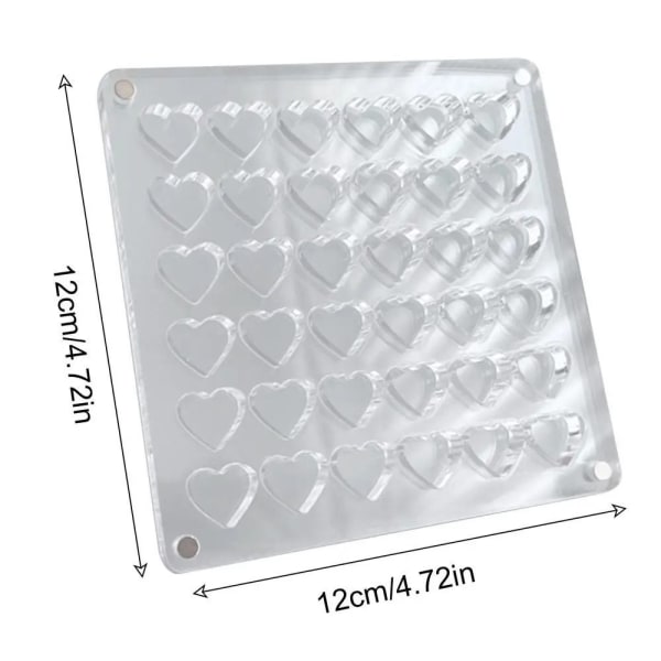 Magnetisk oppbevaringsboks Neglesmykker dekorasjonsboks RUND 100GRID Round 100Grid