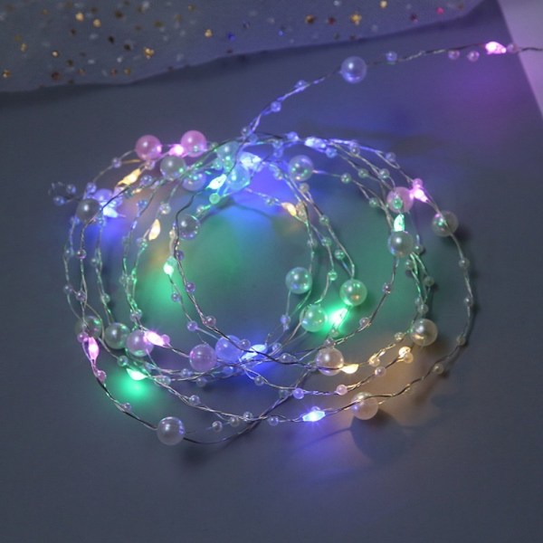 Pearl Light String LED Koppartråd MULTICOLOR PEAR PEAR multicolor pear-pear