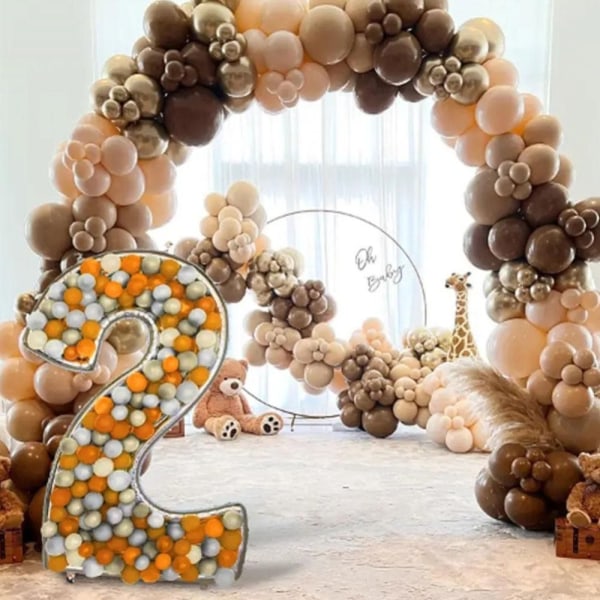 Numbers Ballonger Ramme Number Ballong Stand Display 7 7 7
