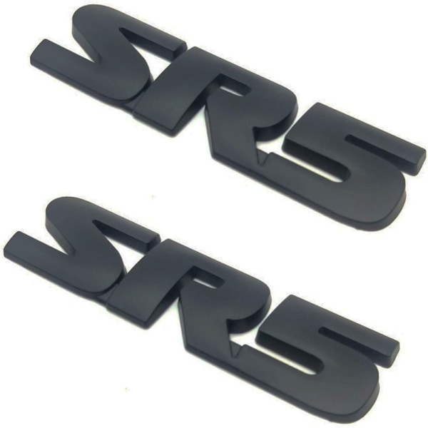 2 stk 3D SR5 Bilemblem Badge Bil Sticker Decals 3D Metal Logo