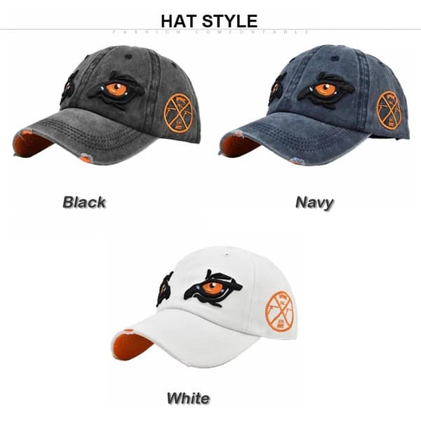 Broderede baseballkasketter Kvinder Mænd Snapback Hat NAVY navy