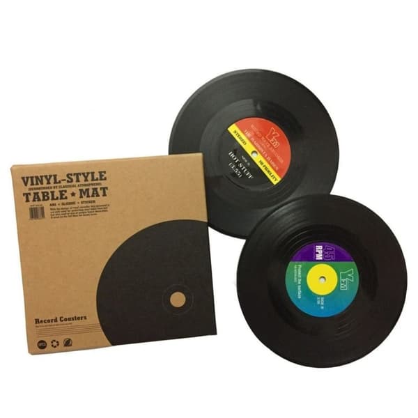 2/4/6 STK Vinylplade Coaster Te Coaster D-4PCS D-4PCS D-4PCS