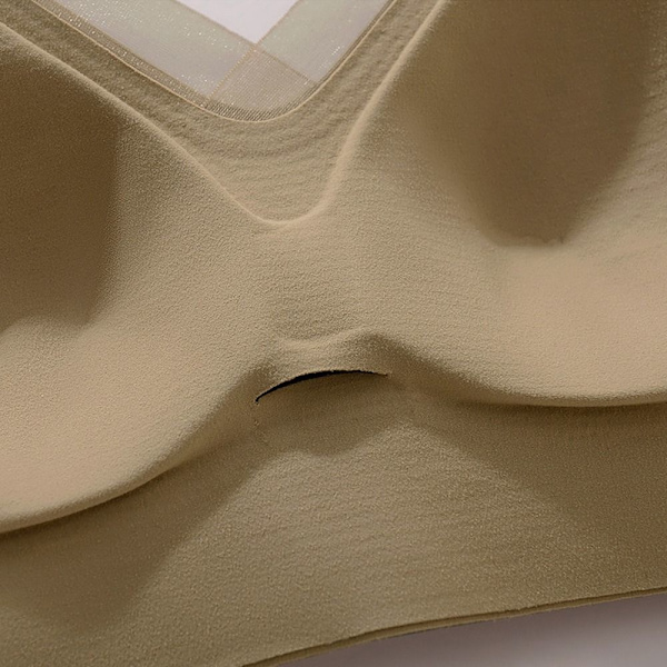 Dam Is Silk BH Seamless Underkläder KHAKI XL XL khaki XL-XL