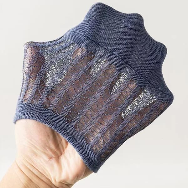 5 par herresokker mesh usynlige sokker LYSEGRÅ light grey